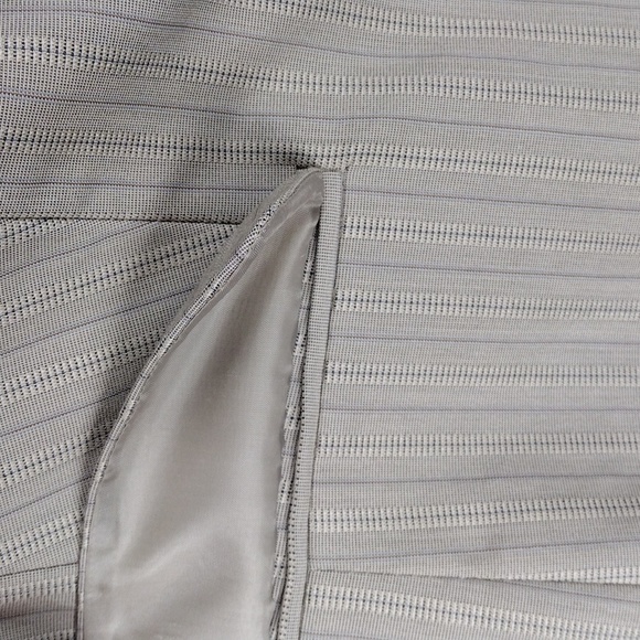 The Limited Taupe Pinstripe One Notched Single Breast Long Sleeve Blazer Jacket - Picture 4 of 16